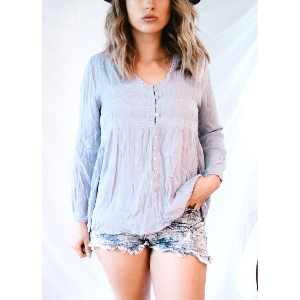 Kori America - sky blue top - size s